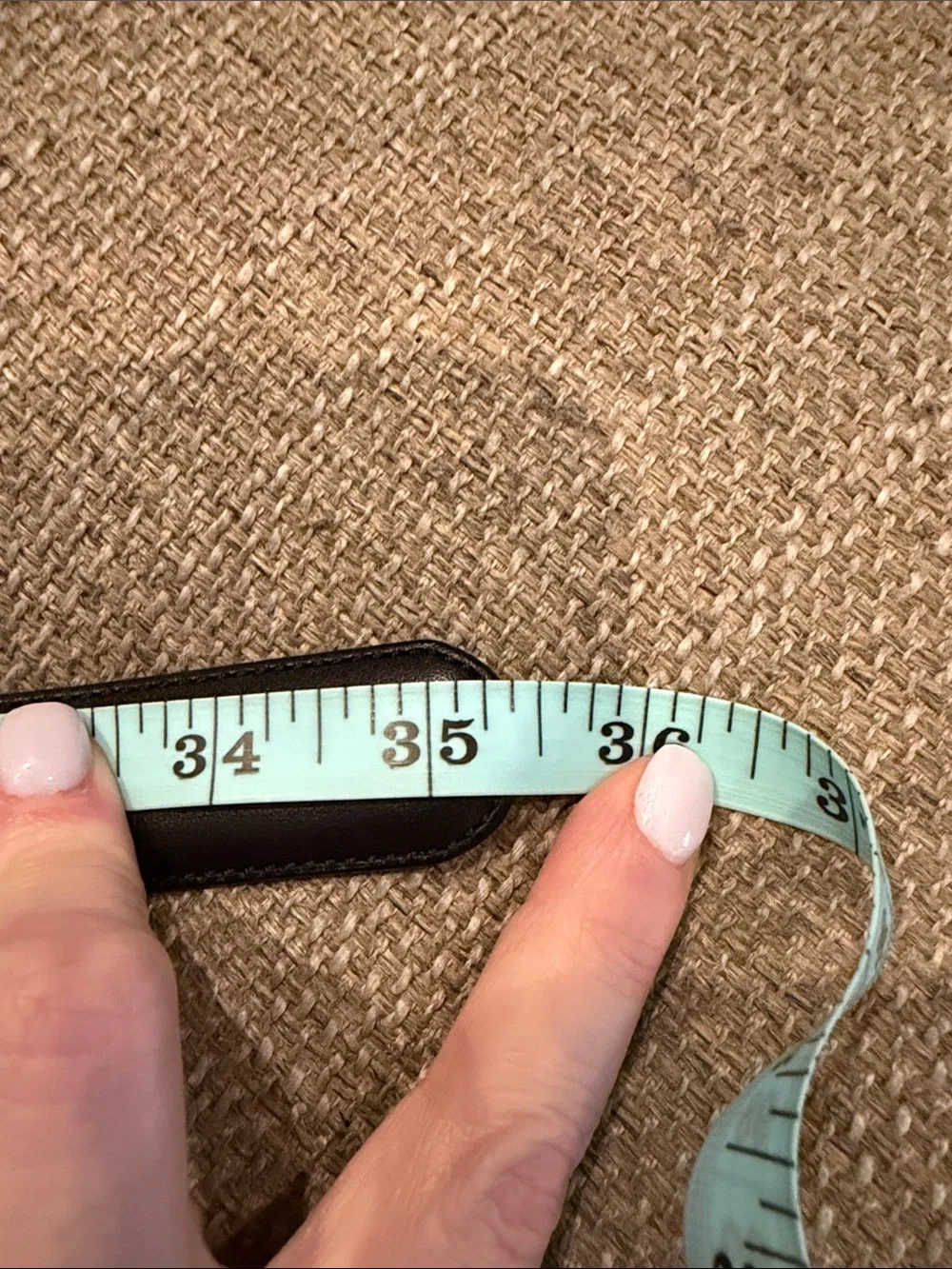 EUC - Vintage Coach Black Leather Belt with Gold Round Buckle - Medium